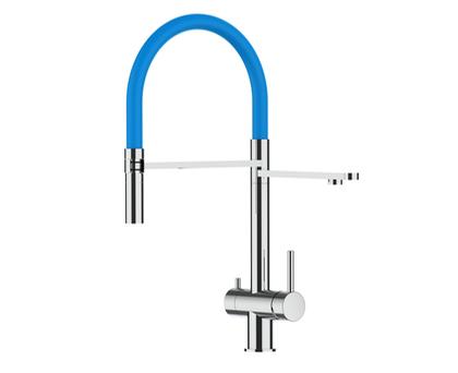 watercat Brause 3 inox/hellblau Küchenarmatur hochglanz - 3B_1