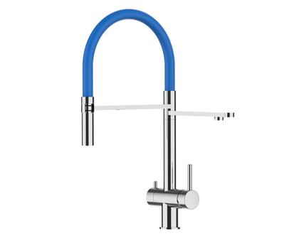 watercat Brause 3 inox/blau Küchenarmatur hochglanz - 3B_1