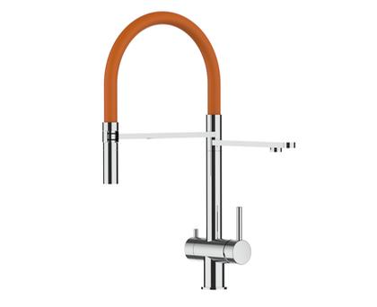 watercat Brause 3 inox/orange Küchenarmatur hochglanz - 3B_1