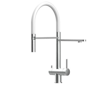 watercat Brause 3 inox/weiss Küchenarmatur gebürstet - 3B_1